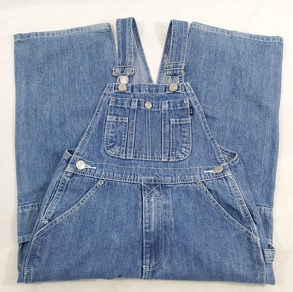 Lakin McKey L*M Bib Overalls Blue Denim Unisex Boy - Picture 4 of 15